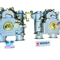 Italian WEBER 40 DCOE early Type 18 brass shaft carburettors X2