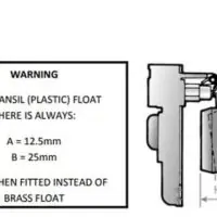 Genuine Weber Spansil Float for Weber DCOE and DCO/SP carburettors - Image 2