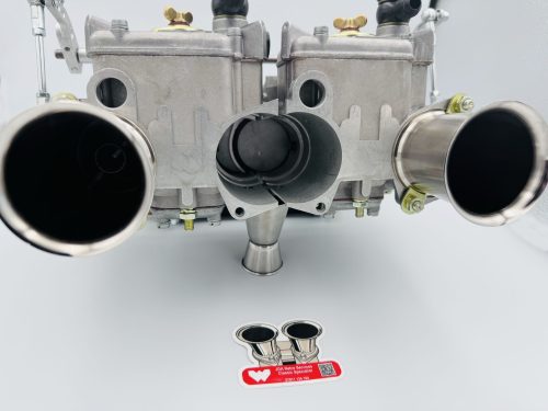 Split Carburettors Weber 45 DCOE Ford Pinto includes manifold and linkage - Image 3